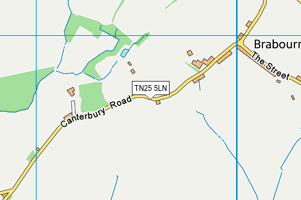 TN25 5LN map - OS VectorMap District (Ordnance Survey)