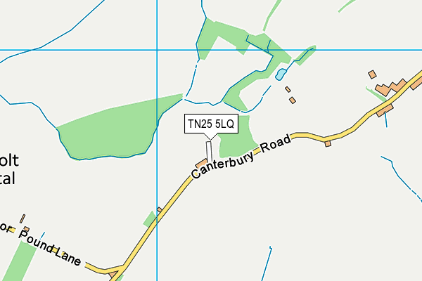 Brabourne C E Primary School map (TN25 5LQ) - OS VectorMap District (Ordnance Survey)
