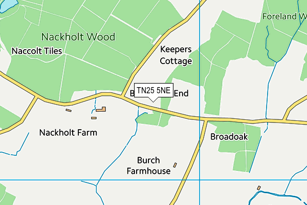 TN25 5NE map - OS VectorMap District (Ordnance Survey)