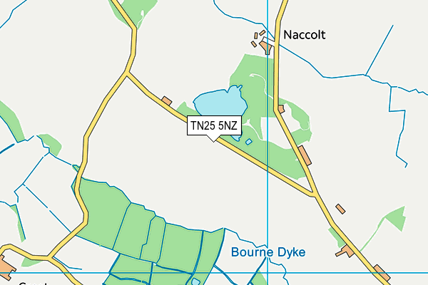 TN25 5NZ map - OS VectorMap District (Ordnance Survey)