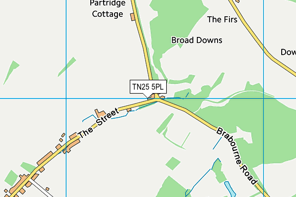 TN25 5PL map - OS VectorMap District (Ordnance Survey)