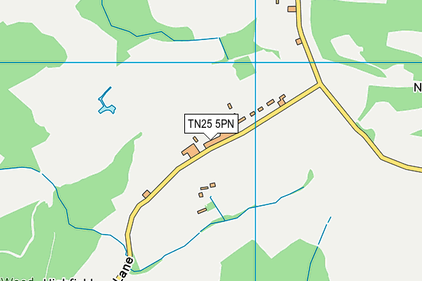 TN25 5PN map - OS VectorMap District (Ordnance Survey)