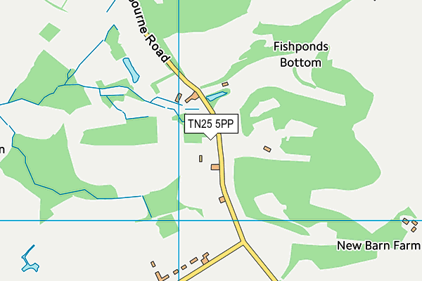 TN25 5PP map - OS VectorMap District (Ordnance Survey)