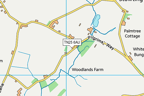 TN25 6AU map - OS VectorMap District (Ordnance Survey)