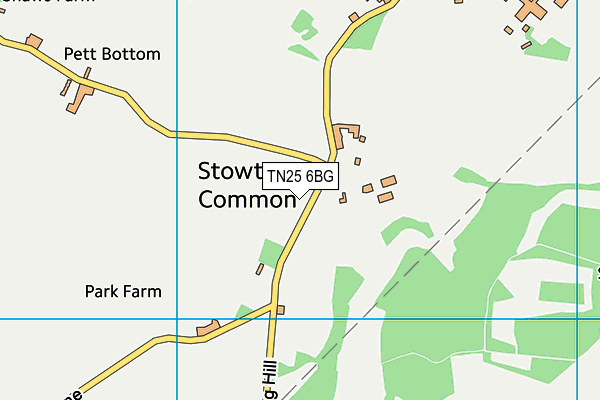 TN25 6BG map - OS VectorMap District (Ordnance Survey)