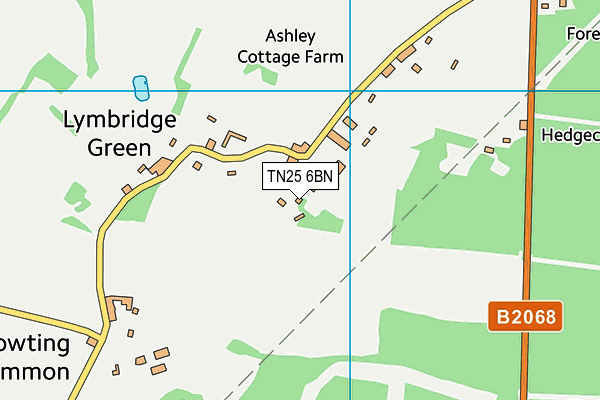 TN25 6BN map - OS VectorMap District (Ordnance Survey)