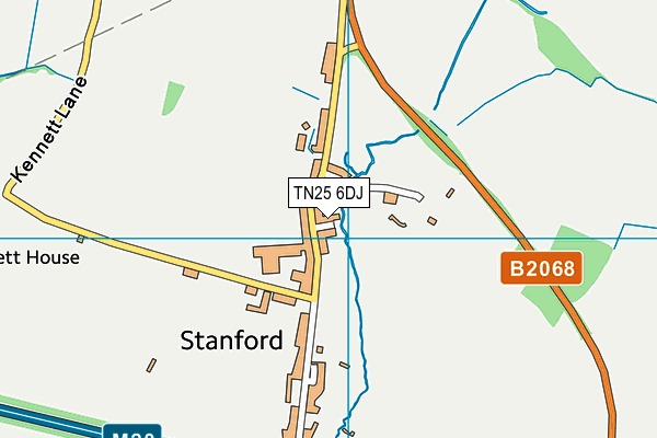 TN25 6DJ map - OS VectorMap District (Ordnance Survey)