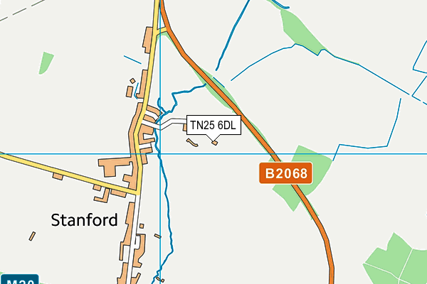 TN25 6DL map - OS VectorMap District (Ordnance Survey)