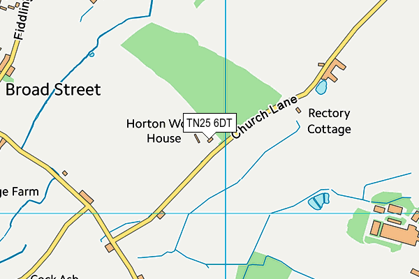 TN25 6DT map - OS VectorMap District (Ordnance Survey)