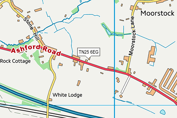 TN25 6EG map - OS VectorMap District (Ordnance Survey)