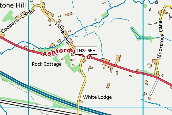 TN25 6EH map - OS VectorMap District (Ordnance Survey)