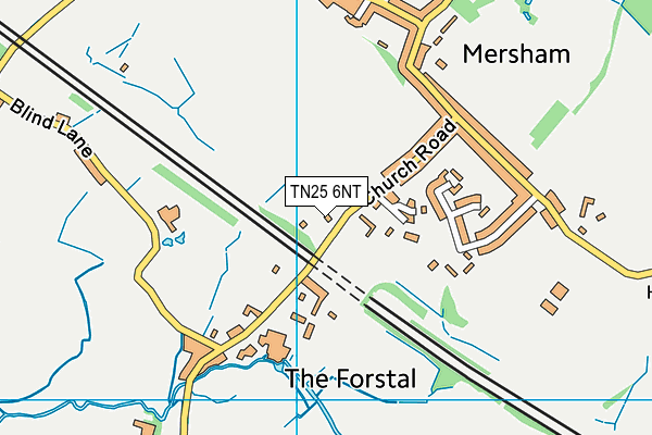 TN25 6NT map - OS VectorMap District (Ordnance Survey)