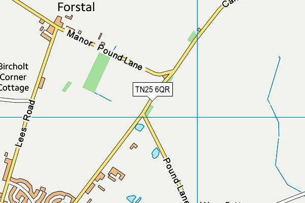 TN25 6QR map - OS VectorMap District (Ordnance Survey)