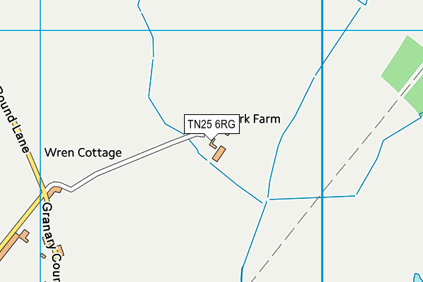 TN25 6RG map - OS VectorMap District (Ordnance Survey)