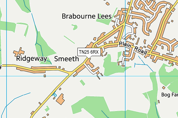 Smeeth Community Primary School map (TN25 6RX) - OS VectorMap District (Ordnance Survey)