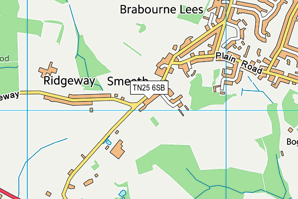 TN25 6SB map - OS VectorMap District (Ordnance Survey)