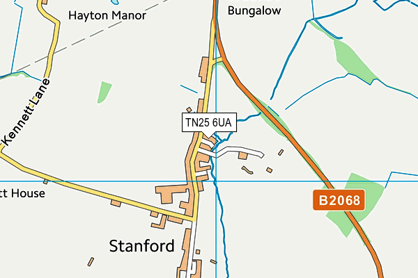 TN25 6UA map - OS VectorMap District (Ordnance Survey)