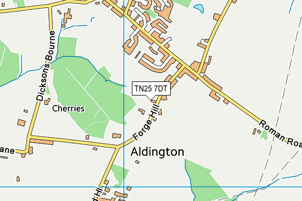 Map of ROGER A HUGHES LTD at district scale