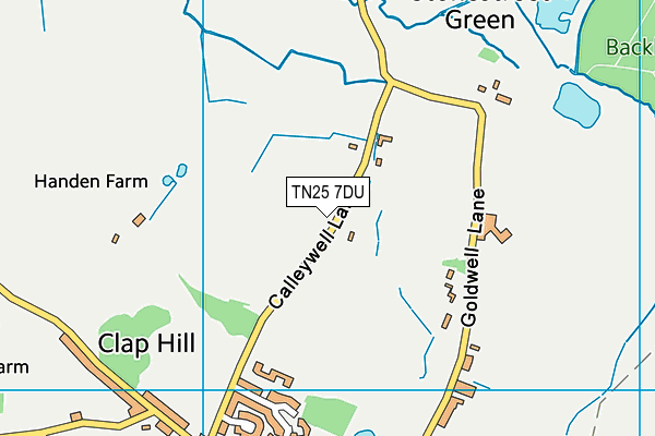 TN25 7DU map - OS VectorMap District (Ordnance Survey)