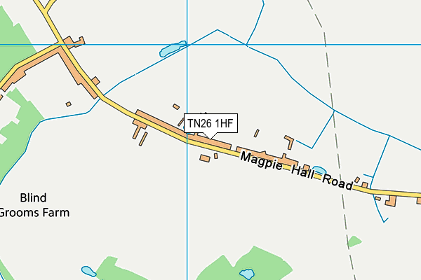 TN26 1HF map - OS VectorMap District (Ordnance Survey)