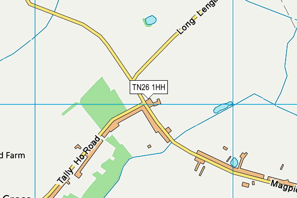 TN26 1HH map - OS VectorMap District (Ordnance Survey)