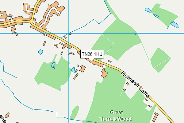 TN26 1HU map - OS VectorMap District (Ordnance Survey)