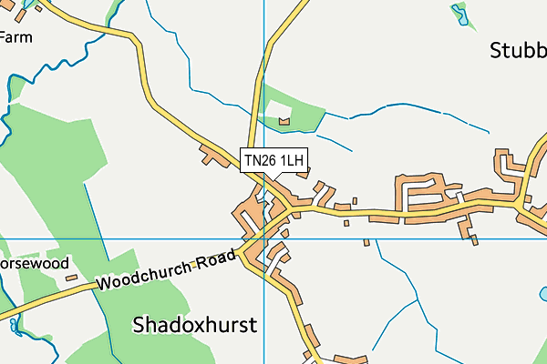 TN26 1LH map - OS VectorMap District (Ordnance Survey)