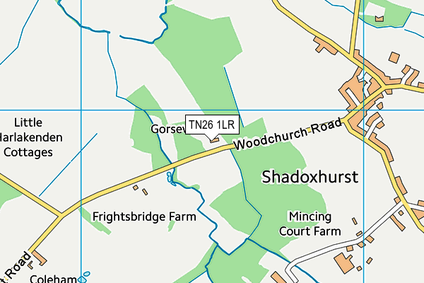 TN26 1LR map - OS VectorMap District (Ordnance Survey)