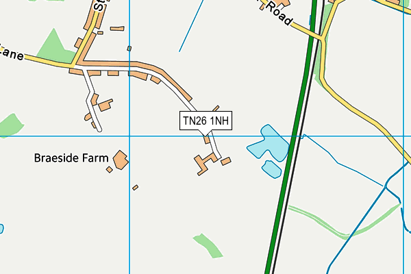 TN26 1NH map - OS VectorMap District (Ordnance Survey)