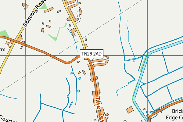 TN26 2AD map - OS VectorMap District (Ordnance Survey)