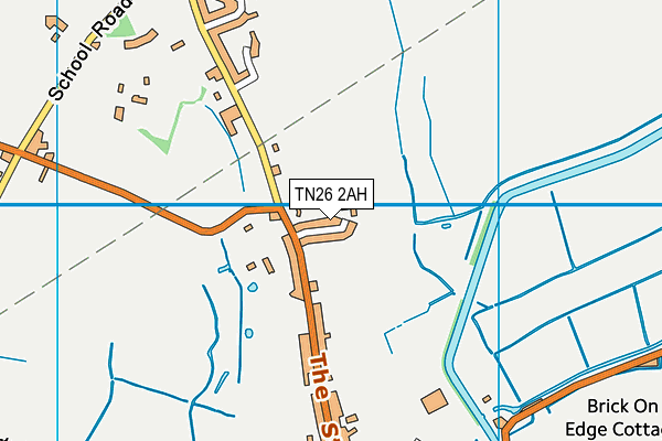 TN26 2AH map - OS VectorMap District (Ordnance Survey)