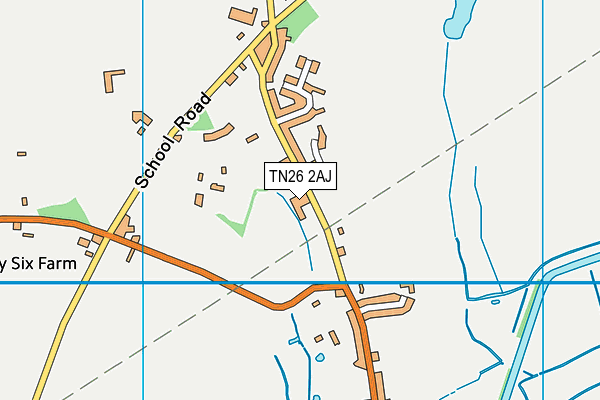 TN26 2AJ map - OS VectorMap District (Ordnance Survey)