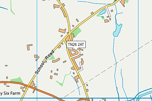 TN26 2AT map - OS VectorMap District (Ordnance Survey)