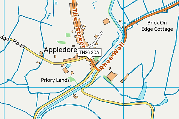 TN26 2DA map - OS VectorMap District (Ordnance Survey)