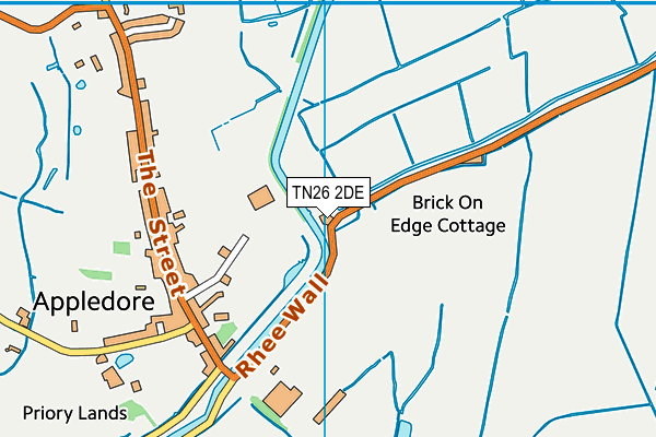 TN26 2DE map - OS VectorMap District (Ordnance Survey)