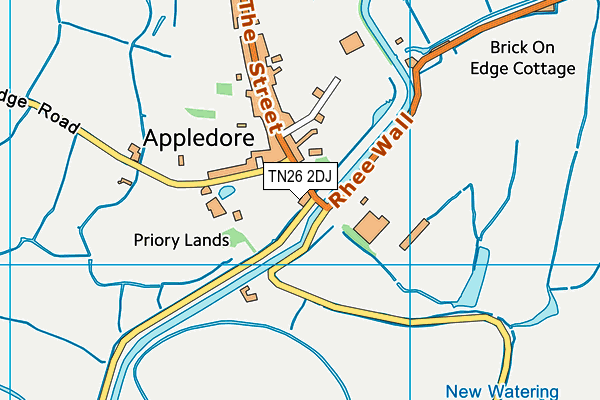 TN26 2DJ map - OS VectorMap District (Ordnance Survey)