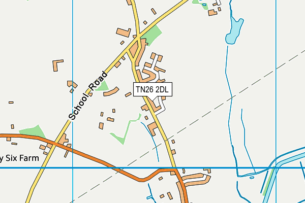 TN26 2DL map - OS VectorMap District (Ordnance Survey)