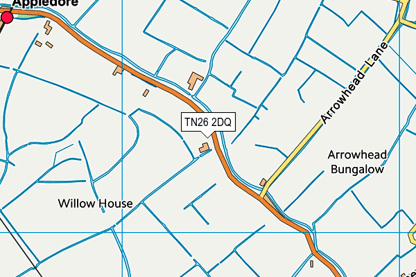 TN26 2DQ map - OS VectorMap District (Ordnance Survey)