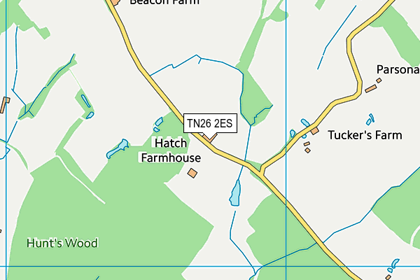 TN26 2ES map - OS VectorMap District (Ordnance Survey)