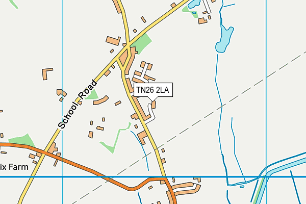 TN26 2LA map - OS VectorMap District (Ordnance Survey)