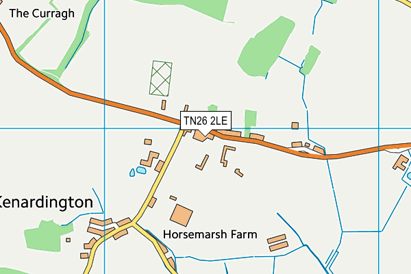 TN26 2LE map - OS VectorMap District (Ordnance Survey)