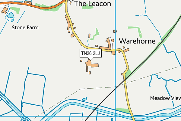 TN26 2LJ map - OS VectorMap District (Ordnance Survey)