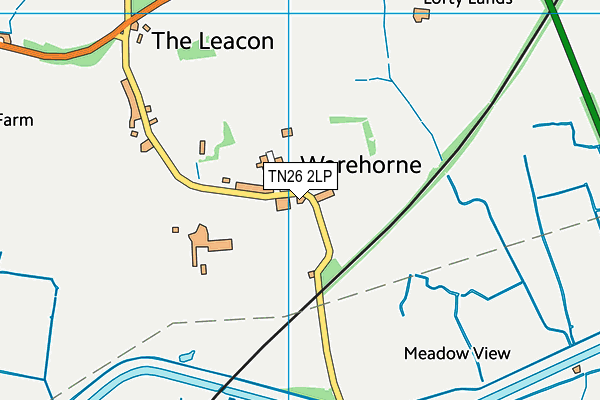 TN26 2LP map - OS VectorMap District (Ordnance Survey)