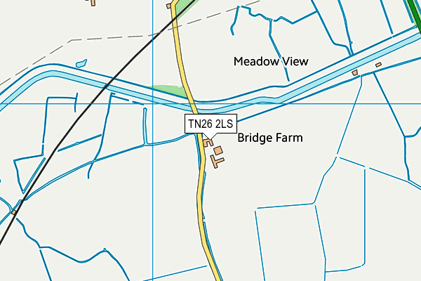 TN26 2LS map - OS VectorMap District (Ordnance Survey)