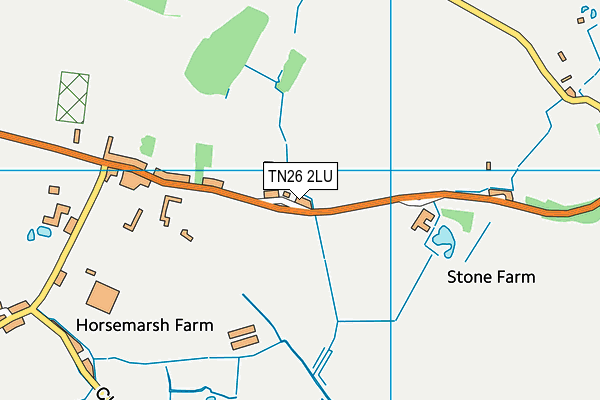 TN26 2LU map - OS VectorMap District (Ordnance Survey)