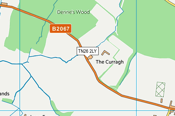TN26 2LY map - OS VectorMap District (Ordnance Survey)