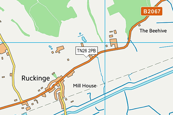 TN26 2PB map - OS VectorMap District (Ordnance Survey)