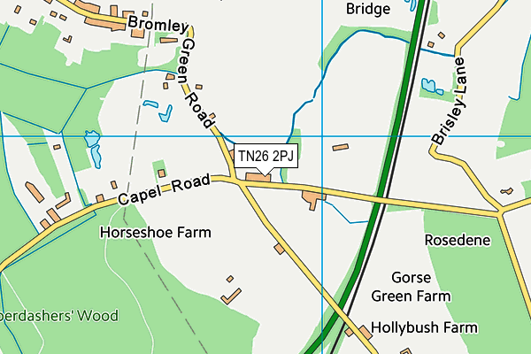 TN26 2PJ map - OS VectorMap District (Ordnance Survey)