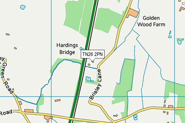 TN26 2PN map - OS VectorMap District (Ordnance Survey)
