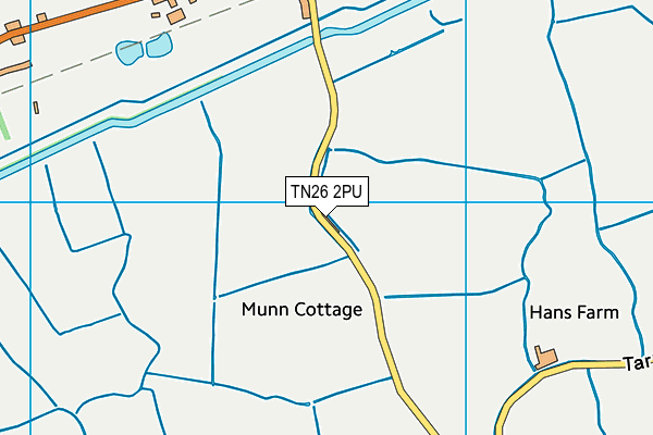 TN26 2PU map - OS VectorMap District (Ordnance Survey)